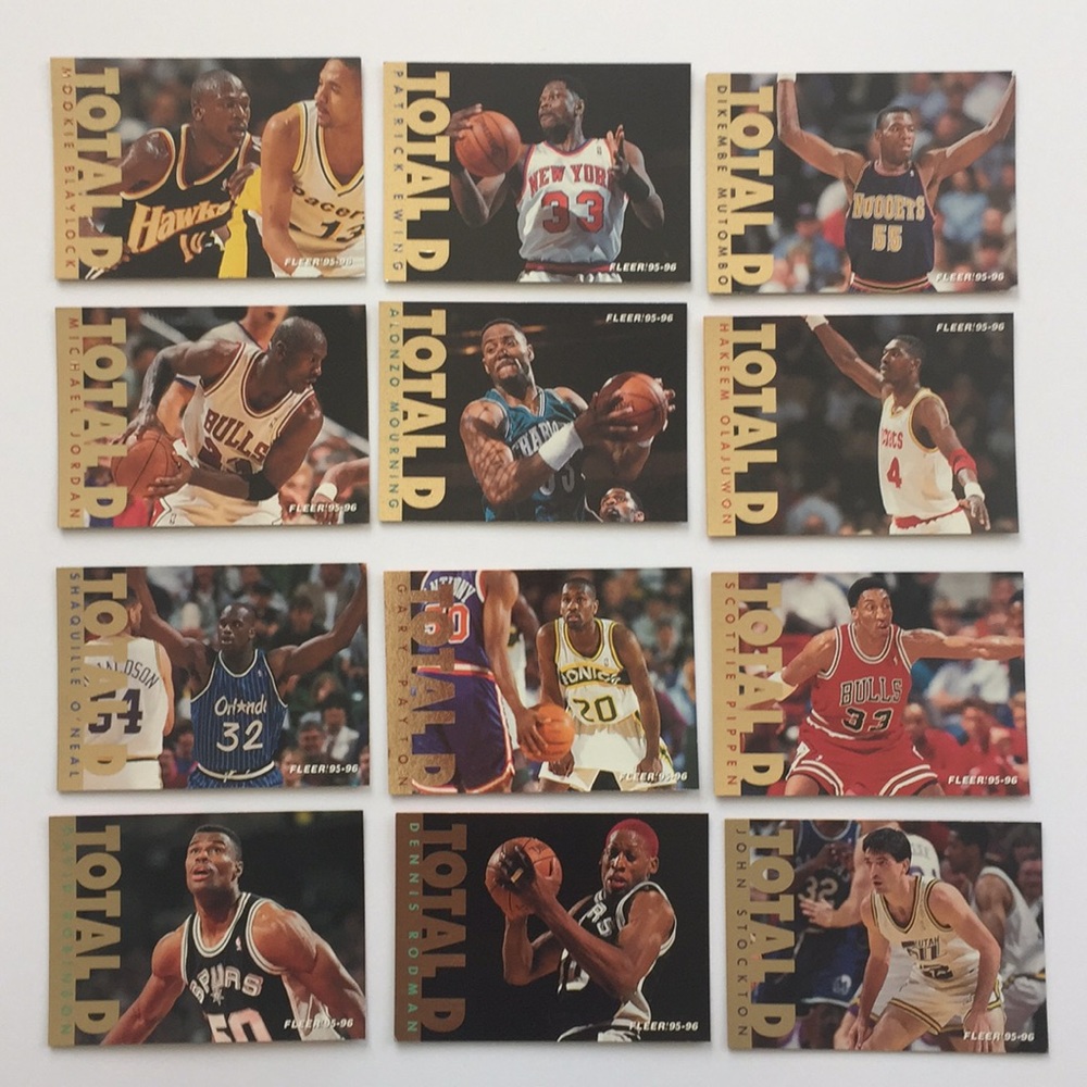 Fleer 95-96 Total D set of 12